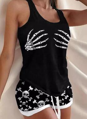 Fashion printed sleeveless vest for women 时尚印花无袖背心女