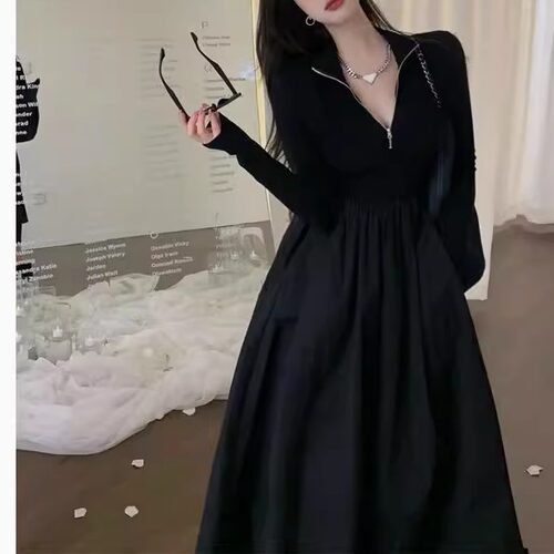 Large size chubby mm French retro dress大码胖m法式复古连衣裙