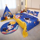 酒店宾馆亲子房床尾巾装 饰布置床盖主题度假民宿可爱儿童卡通床旗