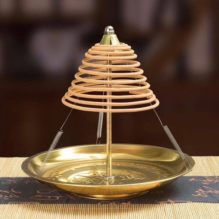 檀香盘香架金色架子香炉支架盘塔香盘蚊香点24小时檀香香托盘香架,餐饮具,茶道/香炉,淘宝优惠券,粉丝福利购,淘宝优惠卷