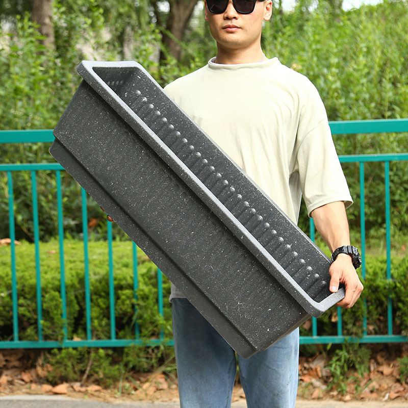 马槽水槽鱼缸塑料长方形花盆阳台楼顶睡莲荷花盆古法养鱼池乌龟缸