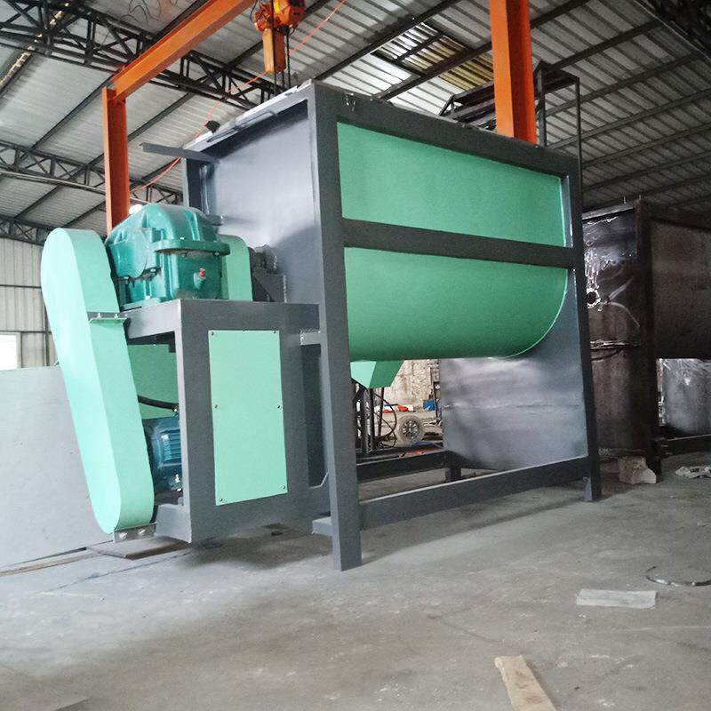 现货1吨卧式不锈钢搅拌机塑料加热混合搅拌机干粉腻子粉混合机