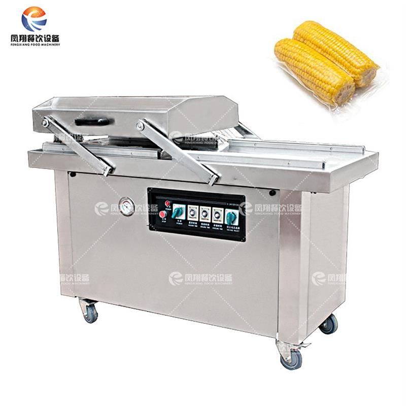 全自动真空包装机大型商用干湿两用肉品保鲜深槽双室抽真空封口机