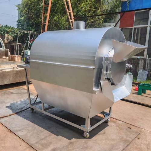 500斤新疆黄豆炒货机不锈钢电加热花生炒货机青稞燕麦炒货机