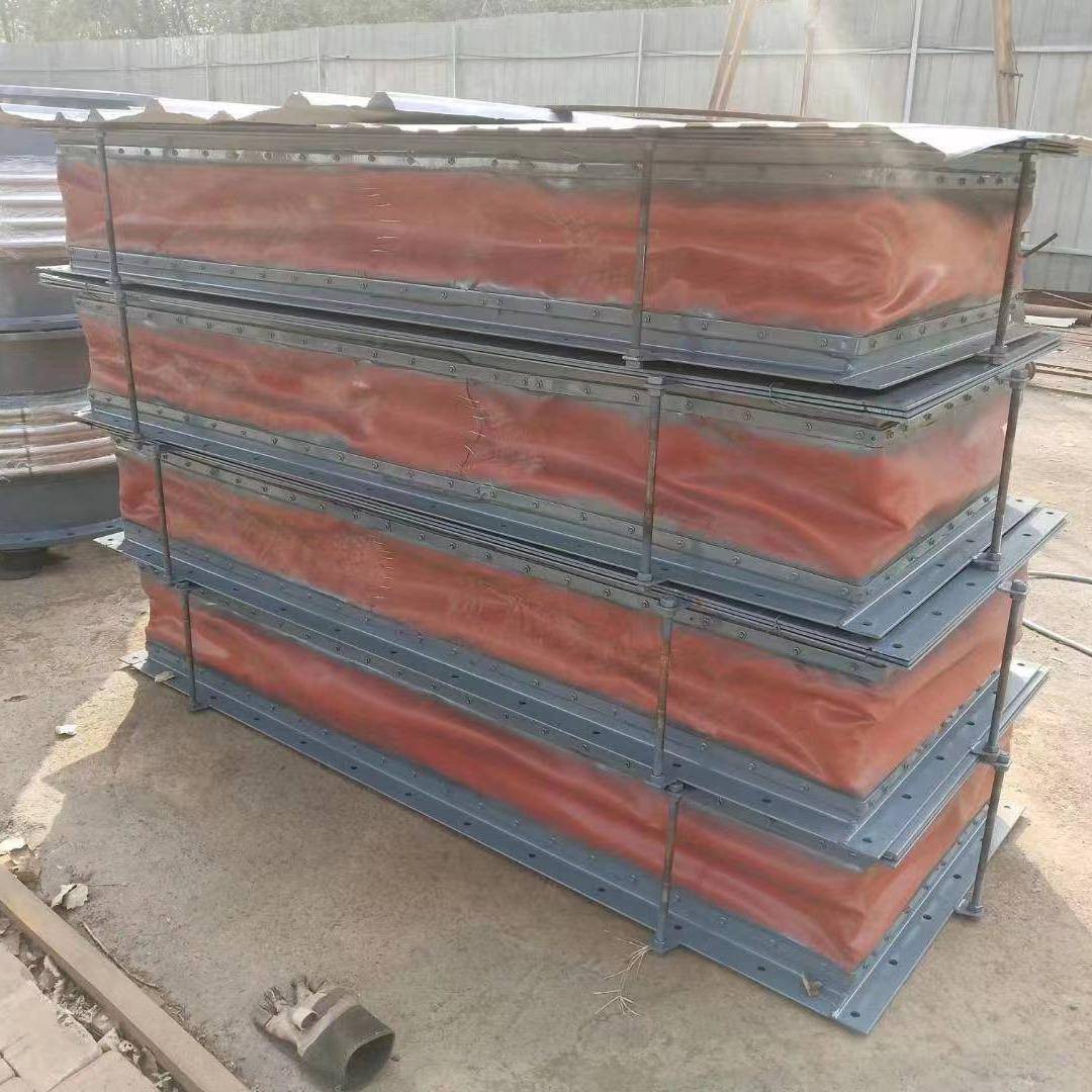 电厂用非金属织物补偿器膨胀节方口圆口法兰连接非金属软连接