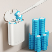 2024新款 一次性马桶刷家用无死角清洁刷头替换头厕所刷子化妆室