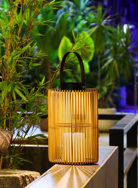 太阳能庭院灯中式景观氛围灯户外露台阳台防水LED灯笼花园小夜灯