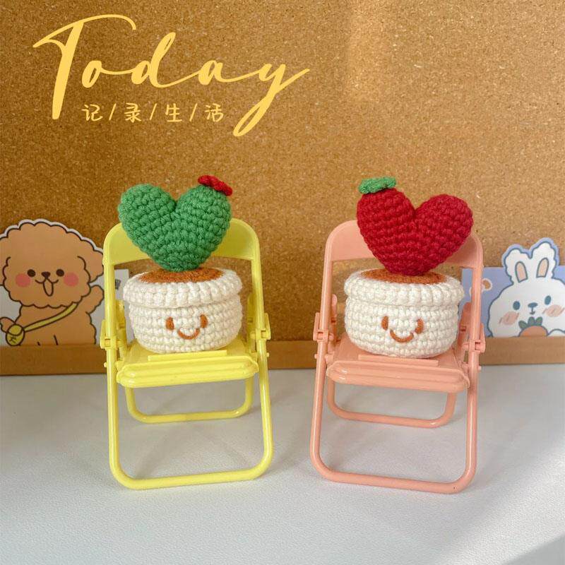 爱心盆栽手工编织diy材料
