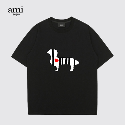 AMI半袖潮牌小狗短袖t