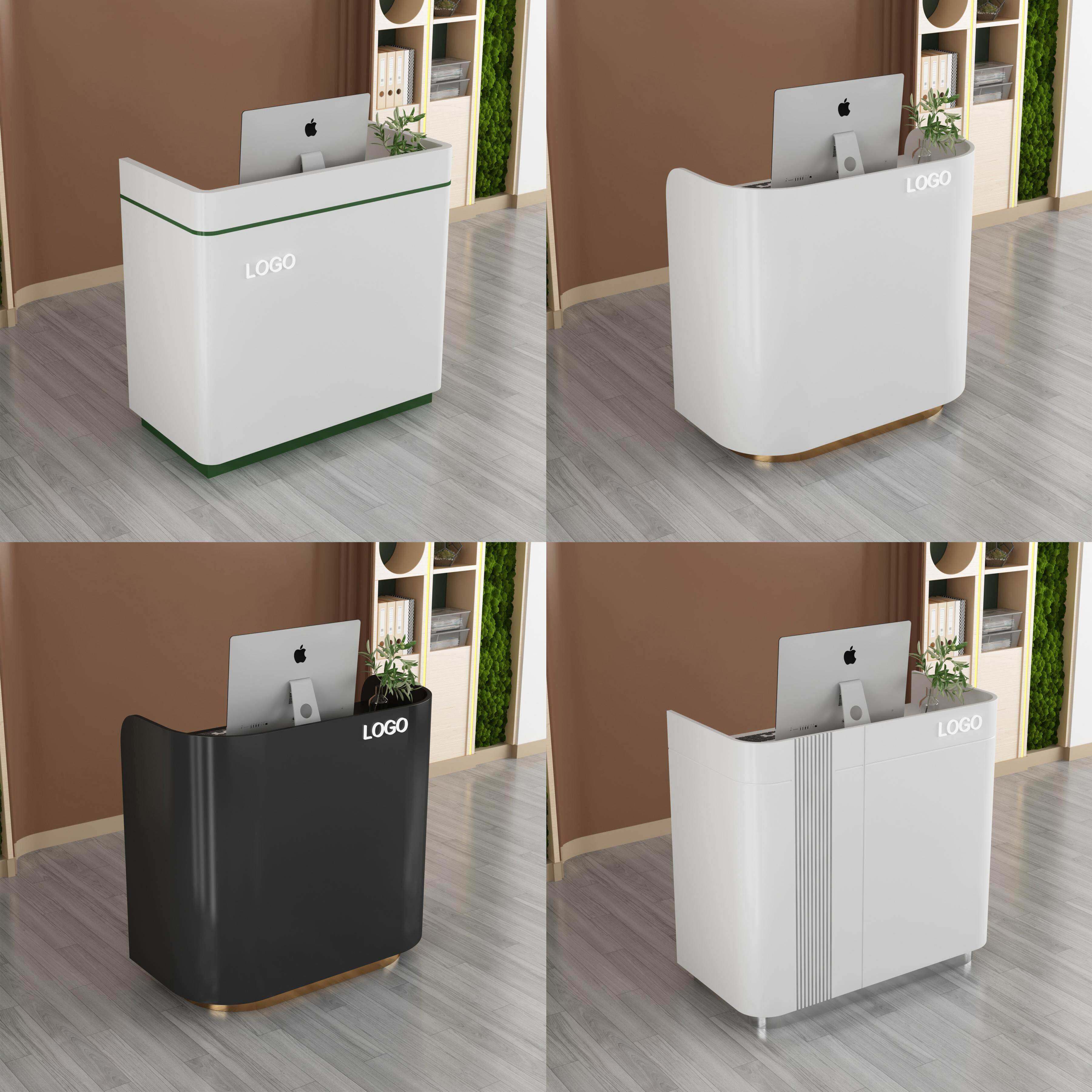 简约烤漆服装店美容院收银柜台口腔诊所医院接待台车展吧台公司前