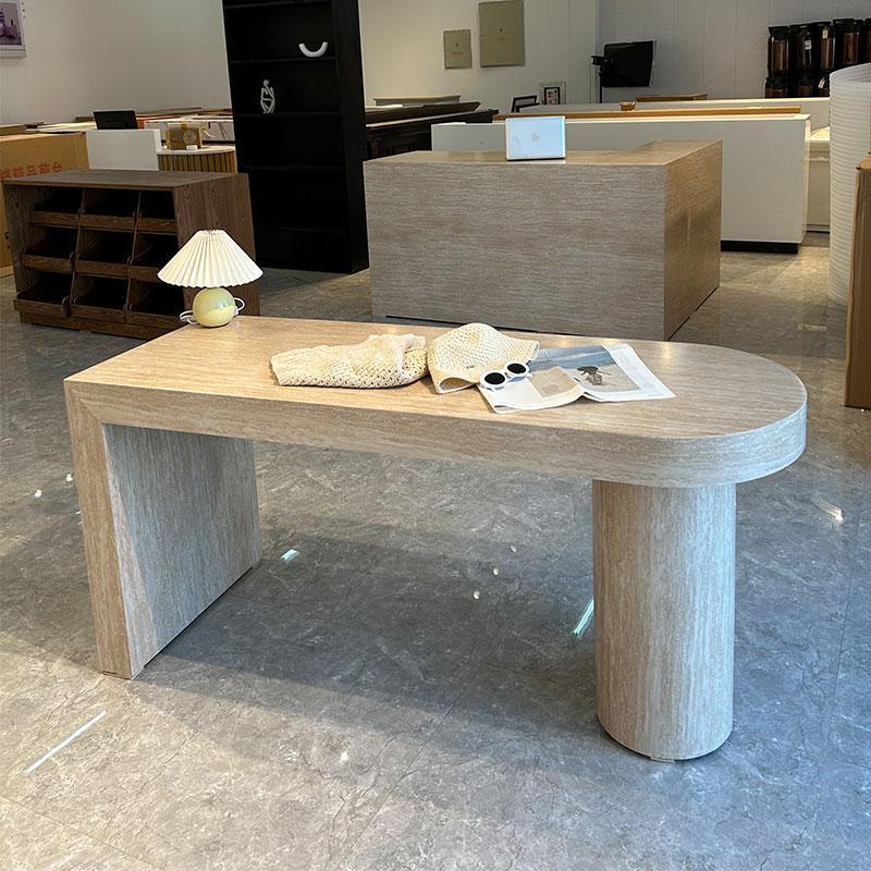 仿洞石女装店中岛桌店铺小型简易整装服装店中岛展示台中岛柜定制