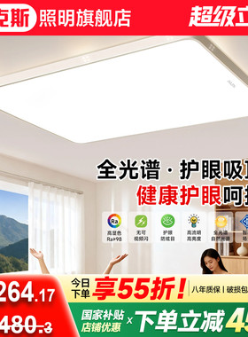 客厅主灯2025新款现代简约超薄全光谱护眼led吸顶灯广东中山灯具