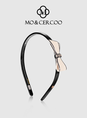 MoCercoo蝴蝶结醋酸发卡子发箍女高级感防滑压发头箍简约百搭外