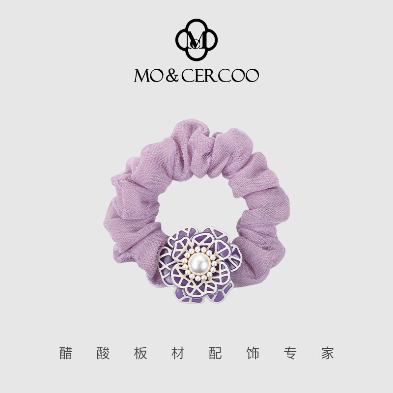 MoCercoo优雅珍珠微镶工艺盘发大肠发圈网纱马尾发绳头花头饰品,饰品/流行首饰/时尚饰品新,发饰,淘宝优惠券,粉丝福利购,淘宝优惠卷
