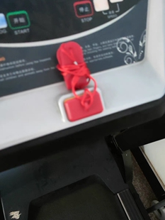 跑步机安全锁磁铁通用开关配件启动急停钥匙扣方形安全钥匙锁扣