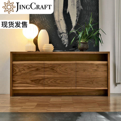 原木截面边柜【京作席物】