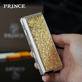 14支细烟PRINCE王子烟盒金属唐草贴章高级感烟具兼容装 粗烟 中