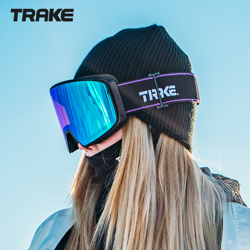 TRAKE专业防雾滑雪镜高清防雾