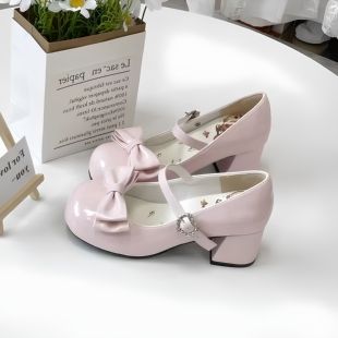 女大童lo鞋高跟原创洛丽塔学生公主学院风玛丽珍lolita鞋子配裙子