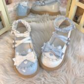 子女童少女甜美Lolita鞋 洛丽塔小皮鞋 单鞋 萝莉塔鞋 配百搭鸳鸯鞋