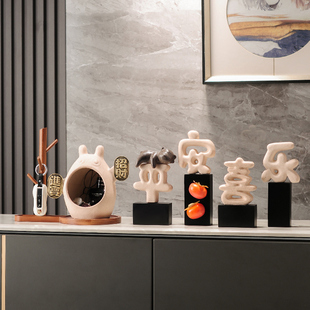 招财进宝猫入户进门口玄关鞋柜放钥匙收纳摆件大容量乔迁新居礼品