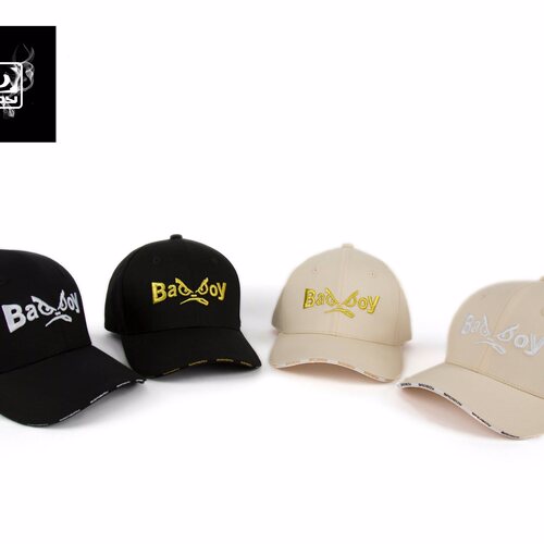 【朱珠49】BAD BOY弯檐棒球帽刺绣短檐帽BXY25049