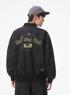 【辰大嗓严选045】BAD BOY情侣款美式复古刺绣棒球服BDY25045