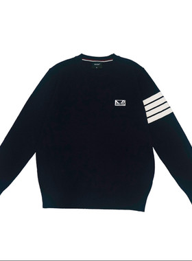 【081】BAD BOY圆领刺绣小标长袖毛衫BYW25081