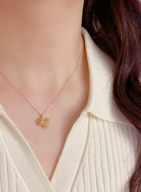 小众时尚简约金属镂空葫芦吊坠