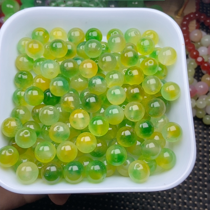 卡10精品冰飘鸳鸯黄绿20个