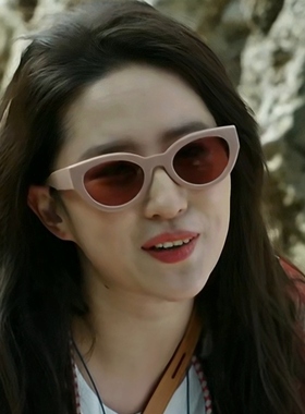 去有风的地方刘亦菲许红豆同款墨镜女偏光太阳眼镜DMY BY DMY粉色