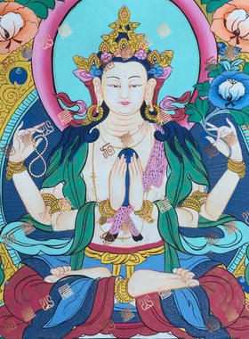 D178菩萨Bodhisattva唐卡绘画高清电子图片喷绘临摹素材