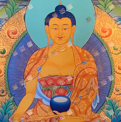 B24佛陀buddha唐卡绘画高清电子图片喷绘临摹素材