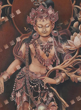 D148菩萨Bodhisattva唐卡绘画高清电子图片喷绘临摹素材