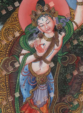 D152菩萨Bodhisattva唐卡绘画高清电子图片喷绘临摹素材