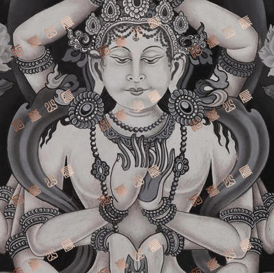 D168菩萨Bodhisattva唐卡绘画高清电子图片喷绘临摹素材