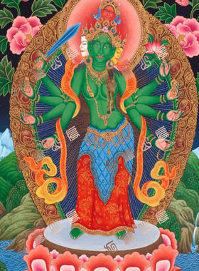 D240菩萨Bodhisattva唐卡绘画高清电子图片喷绘临摹素材