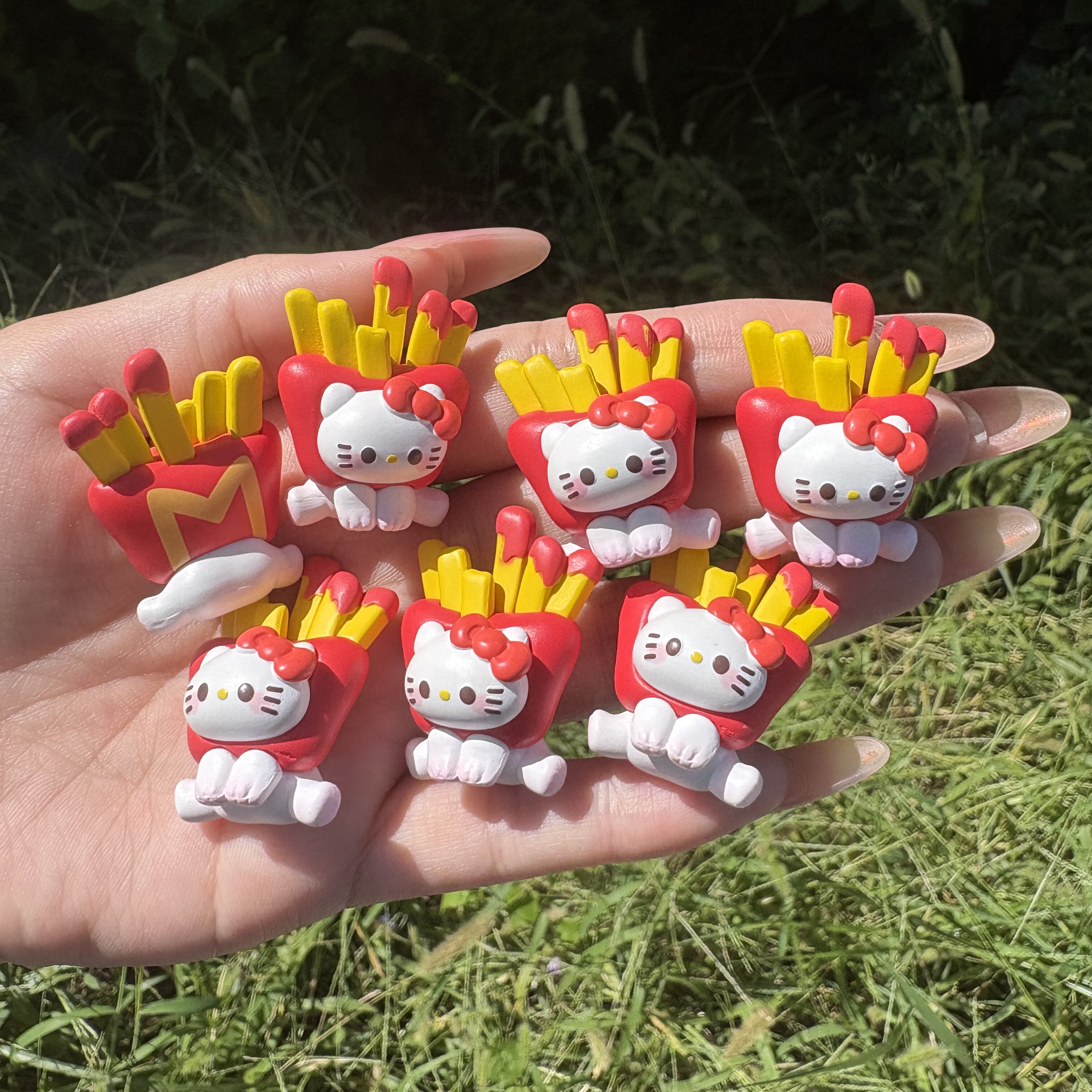 Pvc仿真配件薯条kt公仔滴胶奶油胶手机壳挂件串珠手作diy