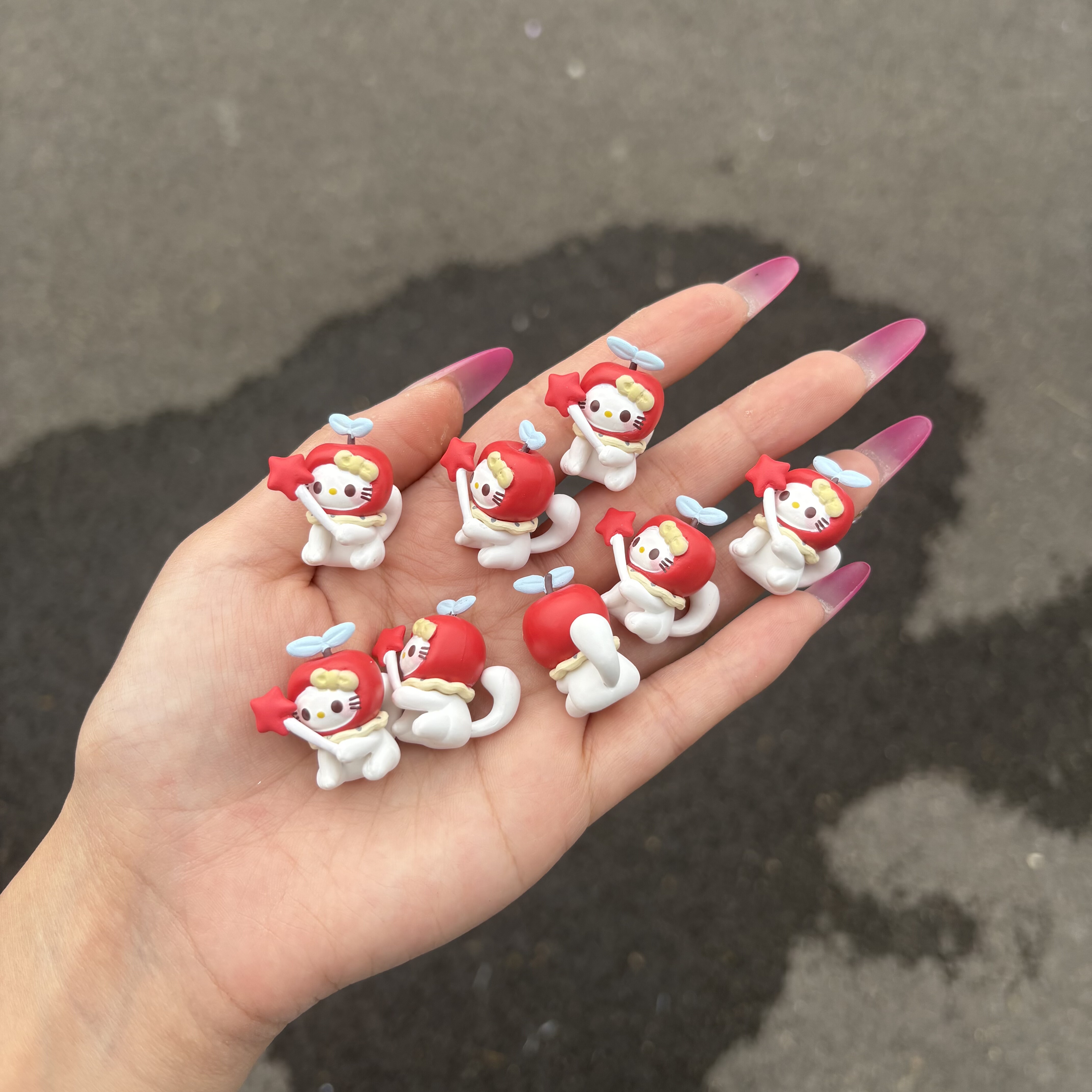 Pvc仿真配件魔法棒苹果kt滴胶奶油胶手机壳挂件串珠手作diy