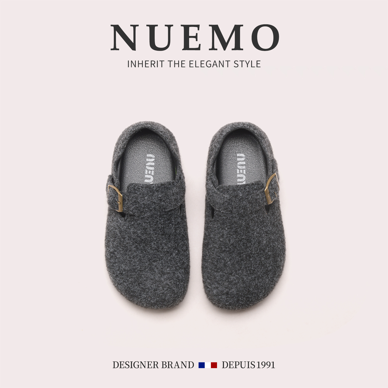 女童软底单鞋小女孩呢子毛毛鞋