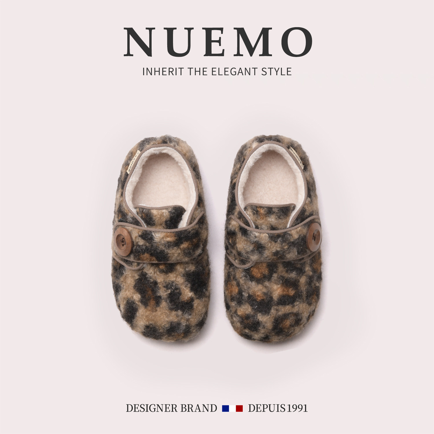 NUEMO童鞋~冬季女童复古豹纹毛毛鞋儿童魔术贴勃肯鞋加绒保暖棉鞋,童鞋/婴儿鞋/亲子鞋,皮鞋,淘宝优惠券,粉丝福利购,淘宝优惠卷