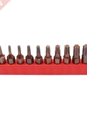 12pcs/lot 1/4 Inch S2 Alloy Steel 25MM Long Magnetic Torx Sc