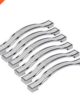 6 x Crystal Handle Bar Grip Handle Cabinet Drawer Door Handl
