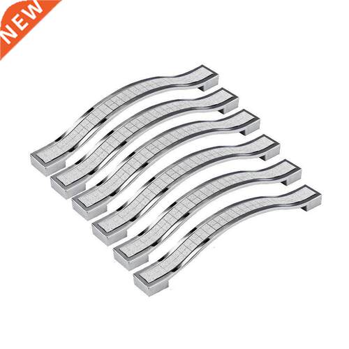 6 x Crystal Handle Bar Grip Handle Cabinet Drawer Door Handl