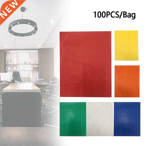 100pcs Colorful Carbon Paper Tracing Copy A4 Reusable Craft