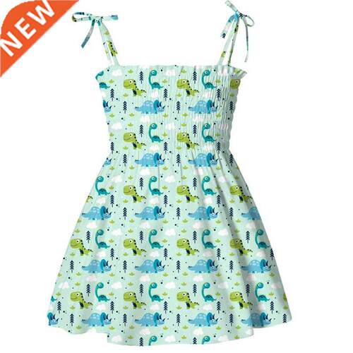Summer Dresses Children Clothes Girls Boutique Outfits Carto
