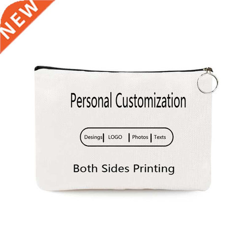 Personal Custom  Logo Makeup Bag Pouch Women Cosmetic Ba