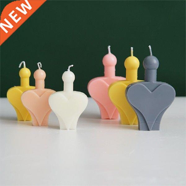 Heart Love Heart Candle Acrylc Mold Two-pece Playng Card