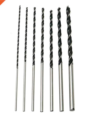 7pcs 300mm Hex Shank Extra Long High Carbon Steel Three Poin