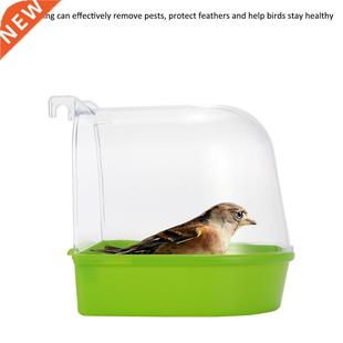 Cage Mounted Small Bird Parrot Budgie Pet Round Bath Basin